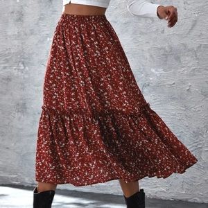Flowy Midi Skirt